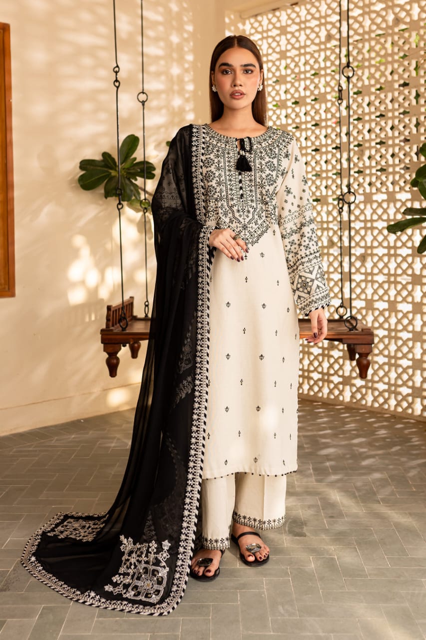 ARFA EMBROIDERY 3PC