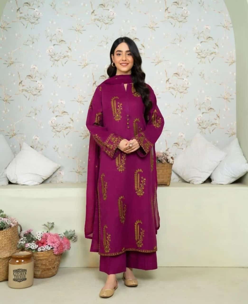 AMBER EMBROIDERY 3PIECE